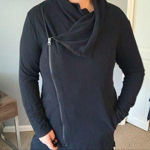 Asymmetrical Zip Sweatshirt L